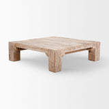 Mercana McArthur 48x48 Square Reclaimed Solid Wood Coffee Table