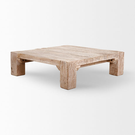 Mercana McArthur 48x48 Square Reclaimed Solid Wood Coffee Table
