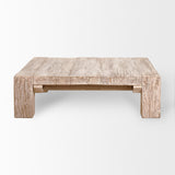Mercana McArthur 48x48 Square Reclaimed Solid Wood Coffee Table