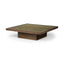 Mercana Kandinsky 50" Square Brown Solid Wood Table & Base Coffee Table