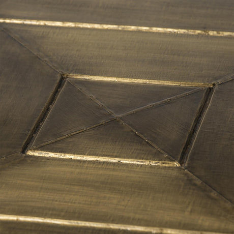 Mercana Kandinsky 50" Square Brown Solid Wood Table & Base Coffee Table