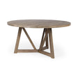 Mercana Legolas I 60" Round Brown Solid Wood Top & Base Dining Table