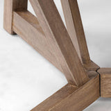 Mercana Legolas I 60" Round Brown Solid Wood Top & Base Dining Table