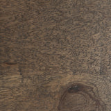 Mercana Trestman II 24" x 22.5" Square Top Medium Brown Wood and Iron Cross Braced End/Side Table