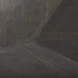 Mercana Darwin 80x17.5 Brown Solid Wood Gold Metal Base 4 Cabinet Door Sideboard