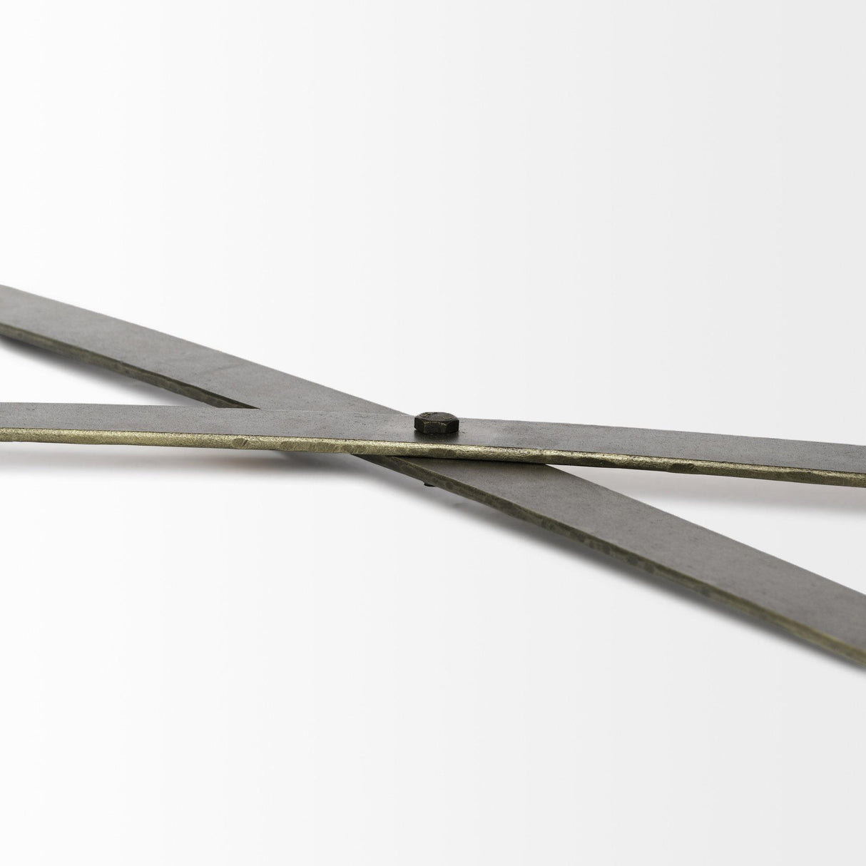 Mercana Excelsior II 68.1" H Light Brown Wood Gold Iron Base Storage Cabinet