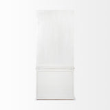 Mercana Fairview I White and Medium Brown Wood Three Shelf Shelving Unit