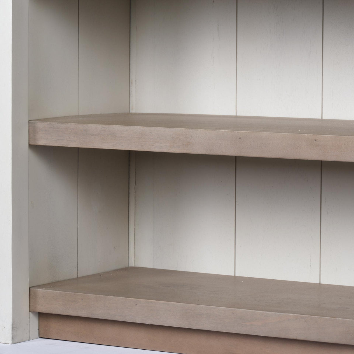 Mercana Fairview II White and Brown Two-Tone Stain Solid Wood Kitchen Island