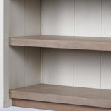 Mercana Fairview II White and Brown Two-Tone Stain Solid Wood Kitchen Island