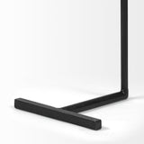 Mercana Ballatine 15L x 15W x 27H Brown Wood Round Top w/ Black Metal Base Accent Table