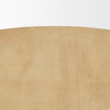 Mercana Crossman 60" Round Blonde Solid Wood & Base Dining Table