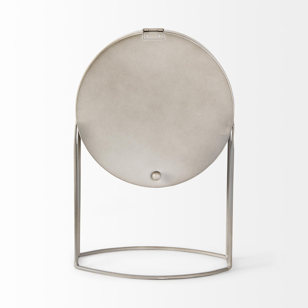 Mercana Aurus Matte Gray Metal Table Clock