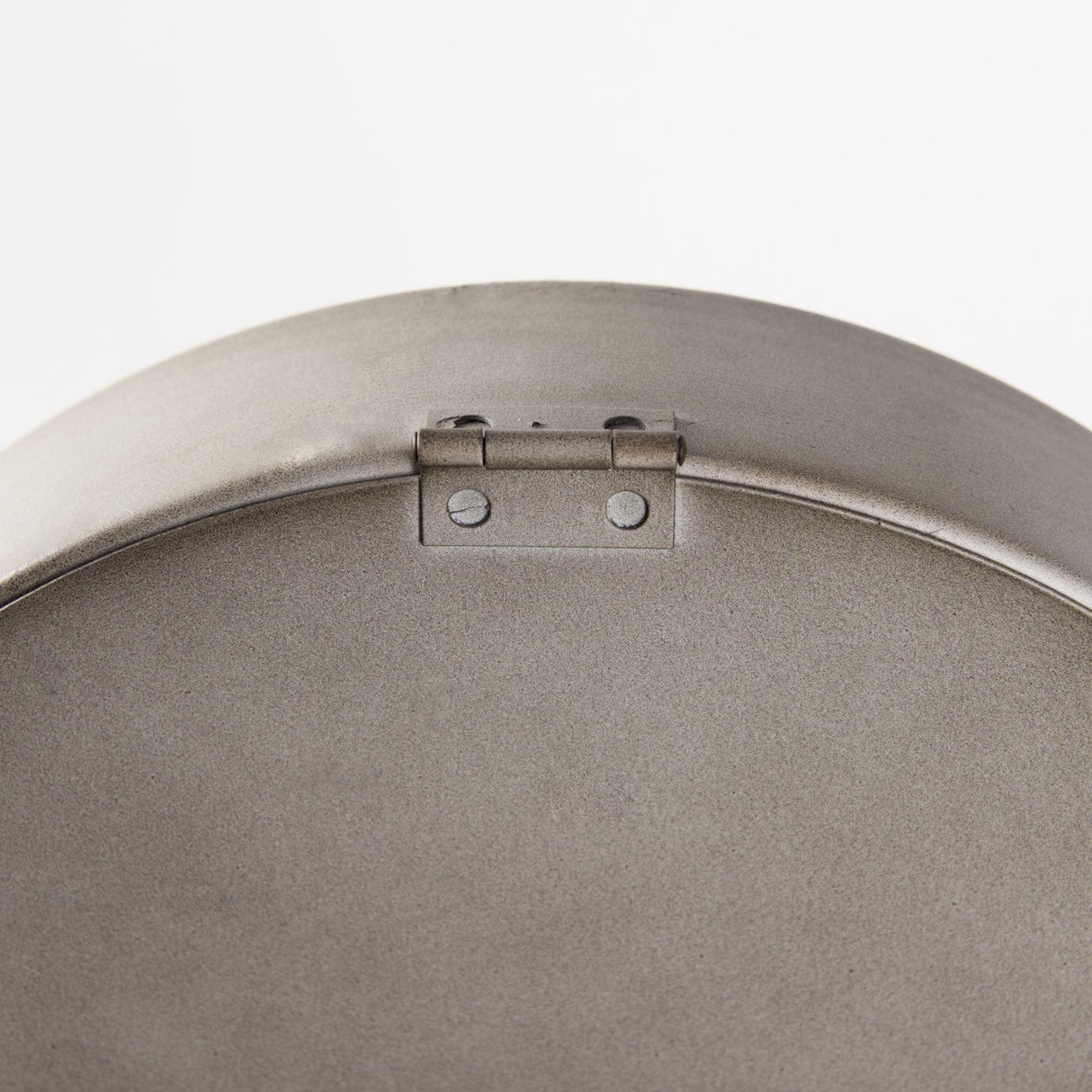 Mercana Aurus Matte Gray Metal Table Clock
