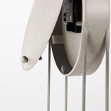 Mercana Aurus Matte Gray Metal Table Clock