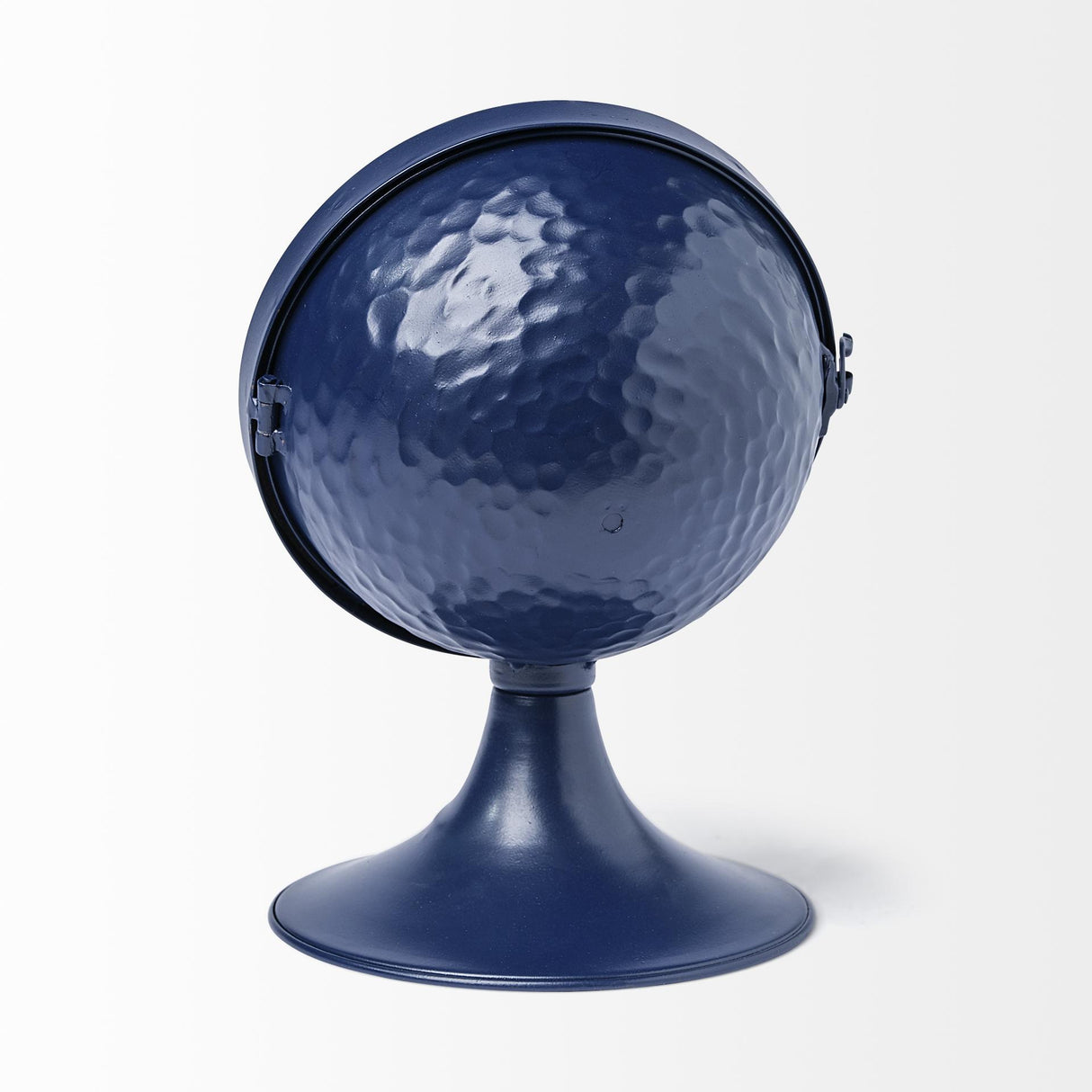 Mercana Weymouth Blue Metal Glass Dome Table Clock