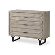 Mercana Giselle I 40L x 16W Light Brown Fir Veneer 3 Drawer Accent Cabinet