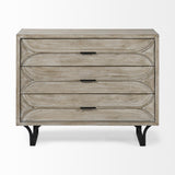 Mercana Giselle I 40L x 16W Light Brown Fir Veneer 3 Drawer Accent Cabinet