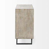 Mercana Giselle I 40L x 16W Light Brown Fir Veneer 3 Drawer Accent Cabinet