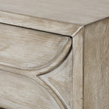 Mercana Giselle I 40L x 16W Light Brown Fir Veneer 3 Drawer Accent Cabinet