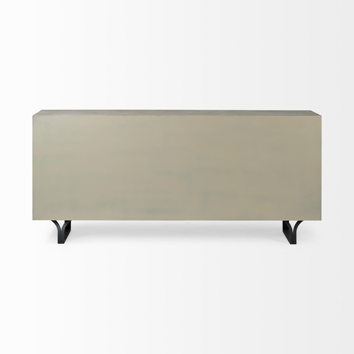 Mercana Giselle II Brown Fir Veneer W/Black Metal Leg 9 Drawer Sideboard