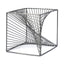 Mercana Rochon 8L x 8W Gray Metal Decorative Cube
