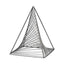 Mercana Risley 8L x 8W Gray Metal Triangular Decorative Object