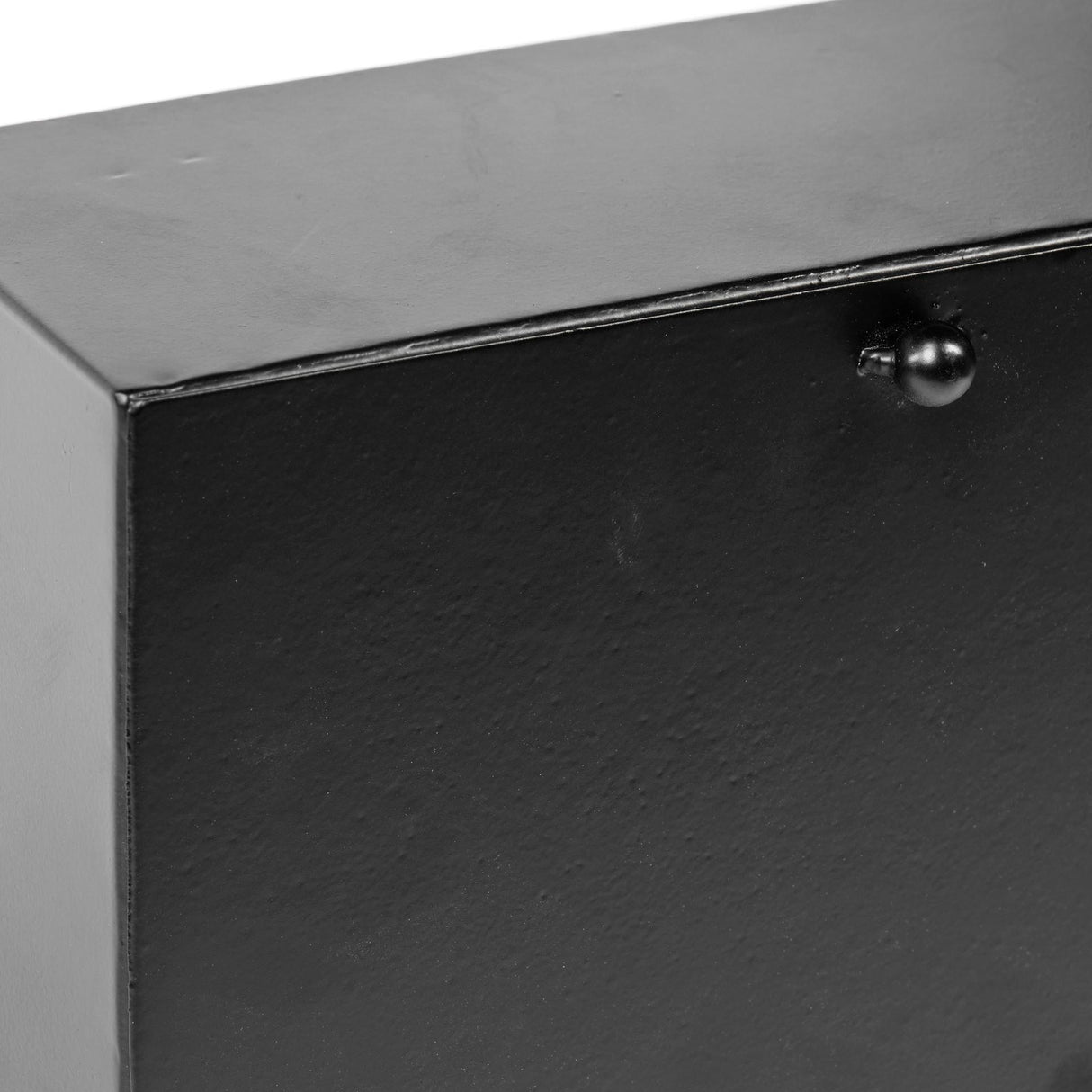 Mercana Lita Black Metal Rectangular Table Clock
