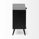 Mercana Lita Black Metal Rectangular Table Clock