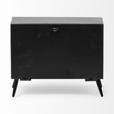 Mercana Lita Black Metal Rectangular Table Clock