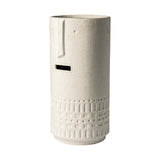 Mercana Jacob II Tall White Ceramic Smiling Face Vase