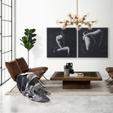 Mercana Flavelle I Brown Leather Cushion Seat and Solid Iron Base Accent Chair