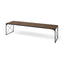 Mercana Trestman III 66L x 18W Brown Wood Top W/Black Iron Base Accent Bench