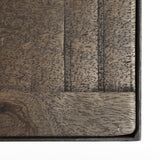 Mercana Trestman III 66L x 18W Brown Wood Top W/Black Iron Base Accent Bench