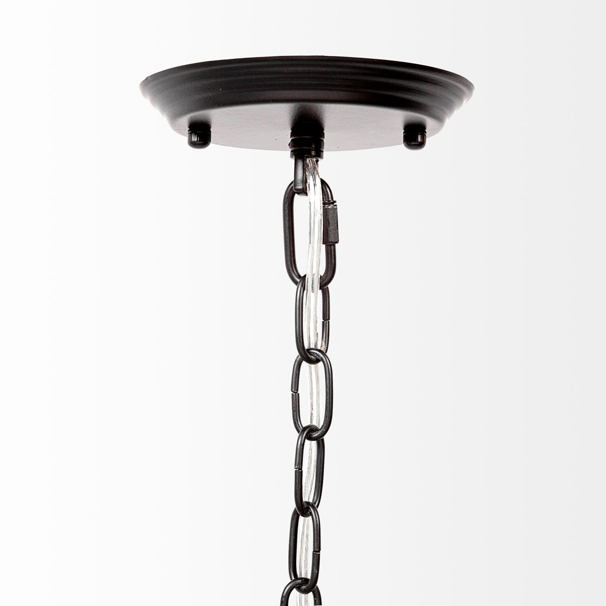 Mercana Decamp I (47.2"x36.2") Black Metal Chassis Glass Tube Twelve Light Chandelier