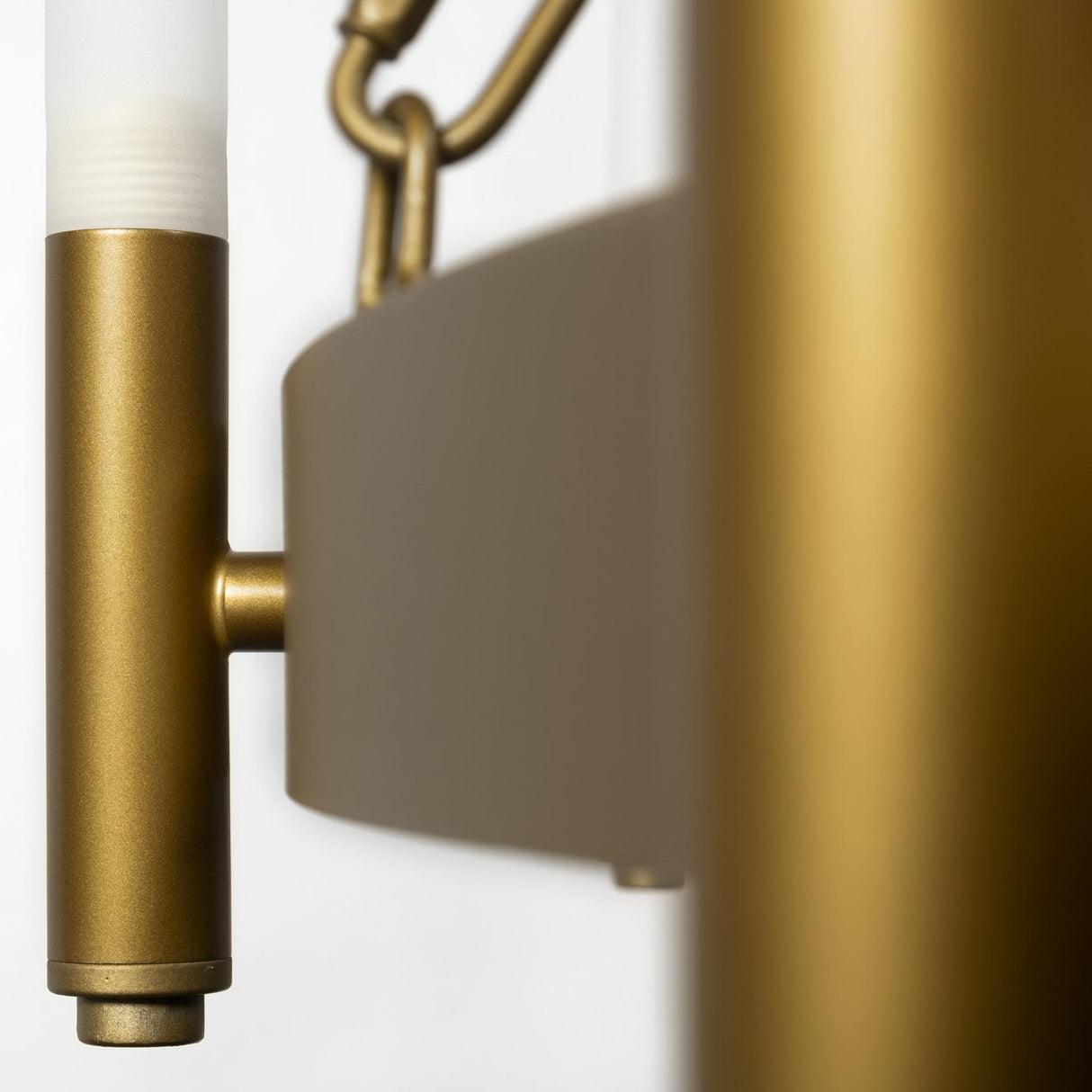 Mercana Decamp II (47.2"x36.2") Gold Metal Chassis Glass Tube Twelve Light Chandelier