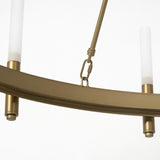 Mercana Decamp II (47.2"x36.2") Gold Metal Chassis Glass Tube Twelve Light Chandelier