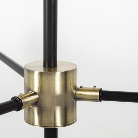 Mercana Decarlo II (43" x 41") Black/Gold Metal Multi-Arm Thirteen Light Chandelier