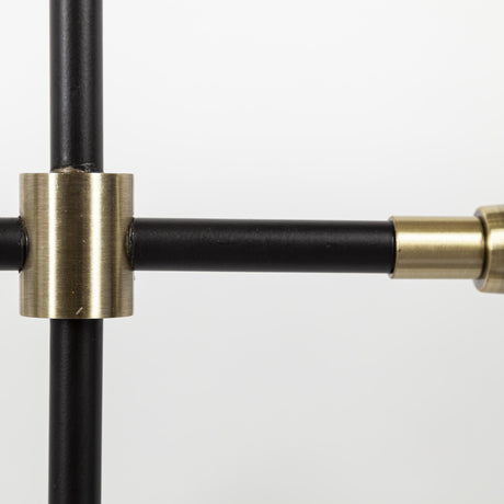 Mercana Decarlo II (43" x 41") Black/Gold Metal Multi-Arm Thirteen Light Chandelier