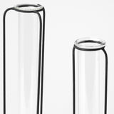 Mercana Beeker Set Of Three Black Metal Test Tube Style Vases