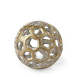 Mercana Moyer I (Small) 3L x 3W Gold Metal Hollow Decorative Orb