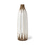 Mercana Sisko II Tall Rustic Brown White Ceramic Vase