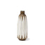 Mercana Sisko I Short Rustic Brown White Ceramic Vase