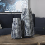 Mercana Bashir I Small Dark Navy Gloss Ceramic Vase