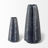 Mercana Bashir I Small Dark Navy Gloss Ceramic Vase