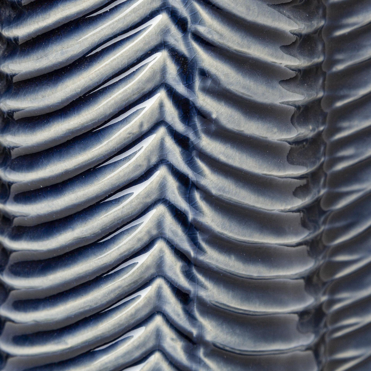 Mercana Bashir I Small Dark Navy Gloss Ceramic Vase