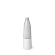Mercana Kira I Small White Pinstripe Ceramic Vase