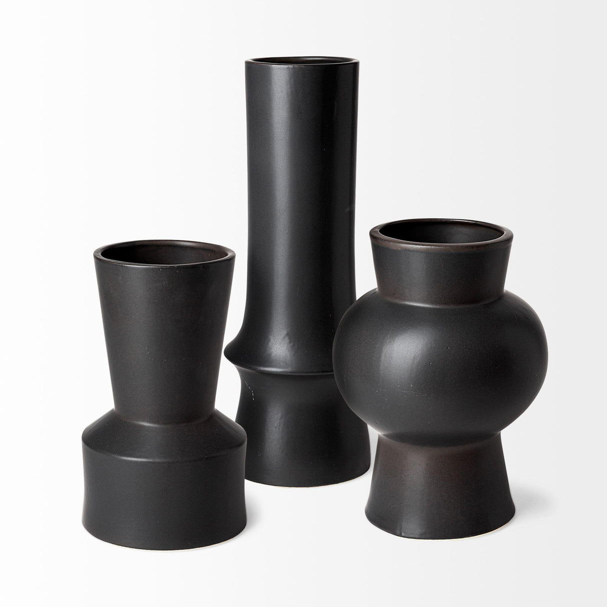 Mercana Laforge III Black Ceramic Vase