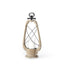 Mercana Zain I Small Brown Wooden Vintage Inspired Candle Holder Lantern