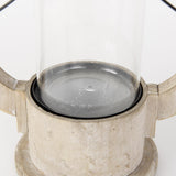 Mercana Zain II Large Brown Wooden Vintage Inspired Candle Holder Lantern