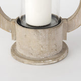Mercana Zain II Large Brown Wooden Vintage Inspired Candle Holder Lantern